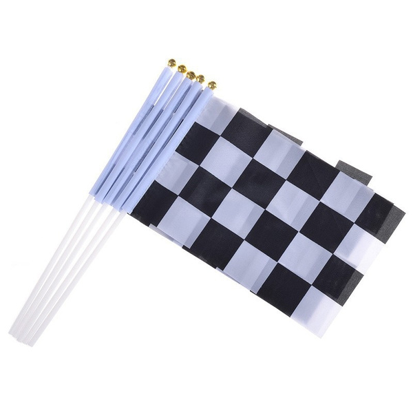 black and white flag f1