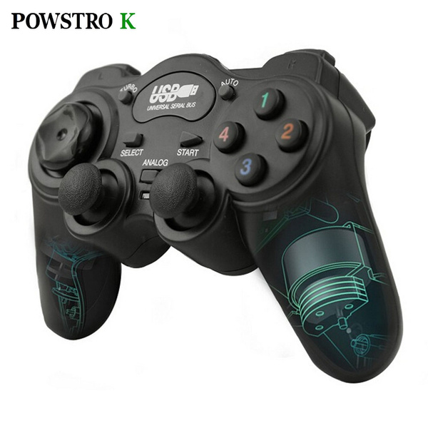 Wired USB PC Game Controller joypad For PC For WinXP/Win7/8/10 Computer  Laptop Black Game Gamepad Joystick