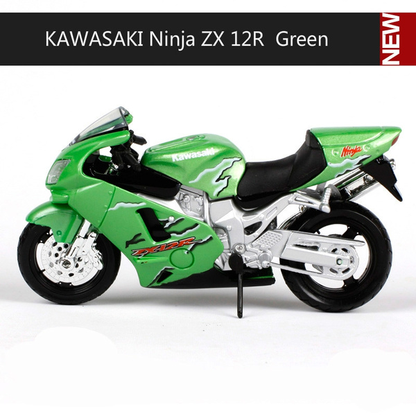 1:18 Maisto Kawasaki Ninja ZX 12R Motorcycle Model Toy 