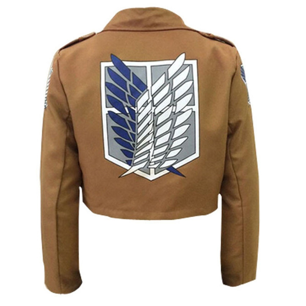 Buy Gumstyle Anime Attack on Titan Shingeki No Kyojin Strench Coat with  Hood Adult Cosplay Long Windbreaker Jacket Army Green 3 S at Amazon.in
