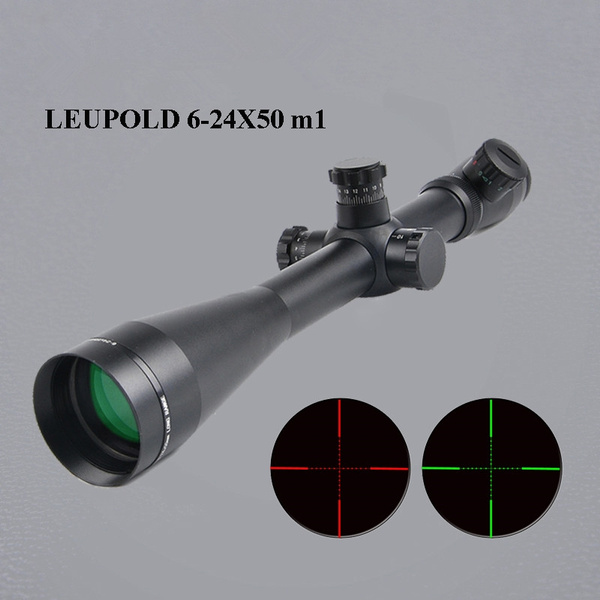 Leupold Mark 4 6 24x50 M1 Tactical Rifle Scope Hunting Optics Scope Red And Green Dot Fiber Reticle Long Eye Relief Rifle Scopes Wish
