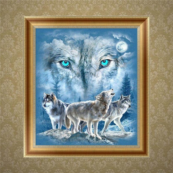 5D Wolf Diamond Painting