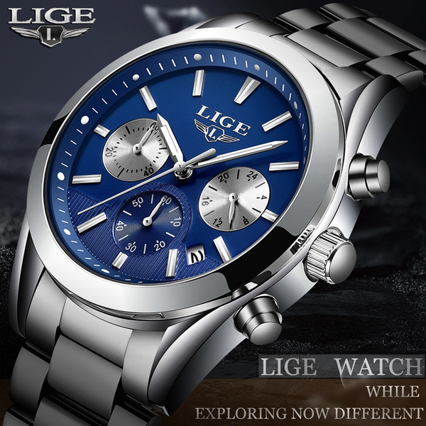 lige brand men's business watch