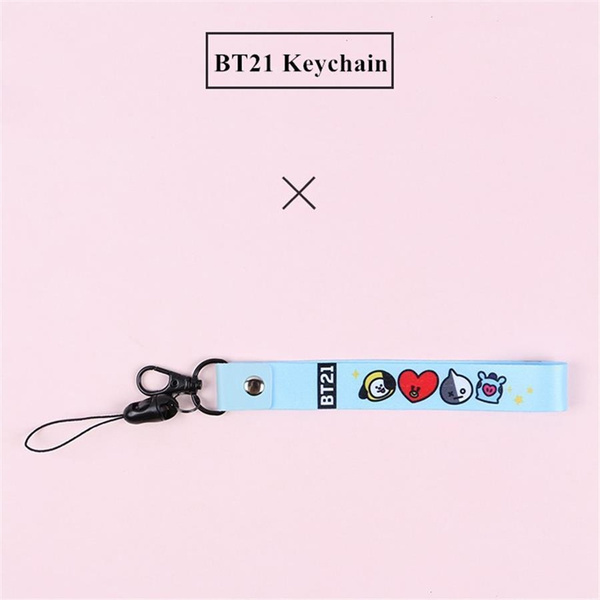 Bts hot sale lanyard keychain