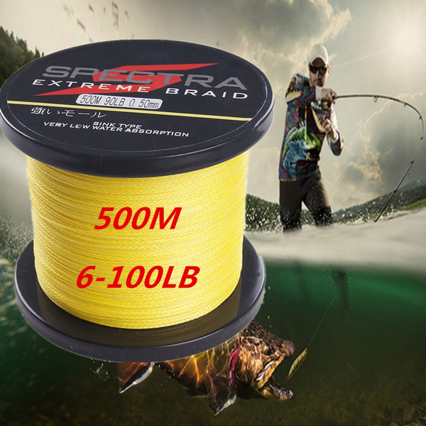 The new 500M fishing line PE braided fishing line 10 colors optional (6 ...