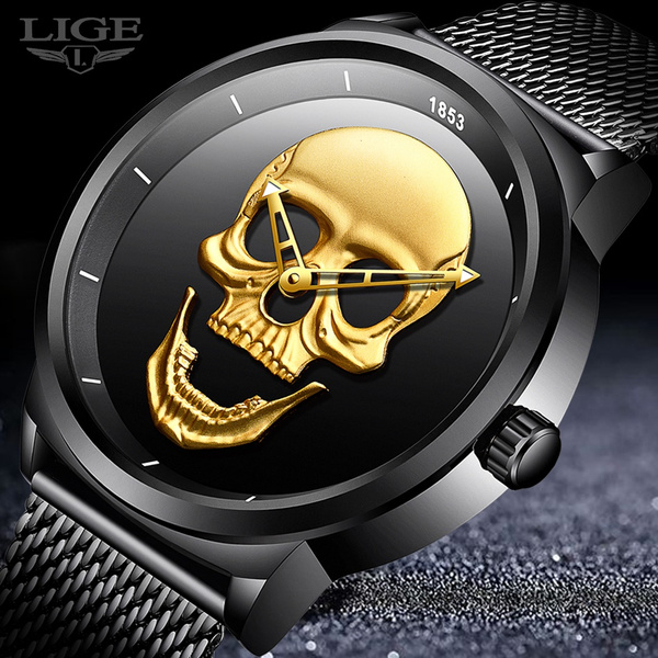 Skull Watch Men Quartz Watches  3d Carved Skull Unisex Watch - Men Quartz  Watch - Aliexpress