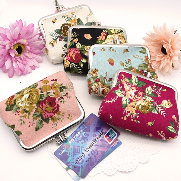 Small floral online wallet