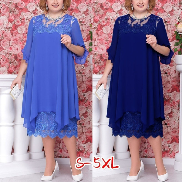 New Fashion Mother of The Bride Dress Groom Dress Lace Dress Plus Size ...
