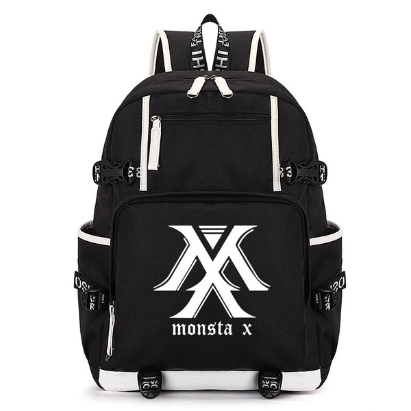 tromme pude Skov Kpop Monsta X Backpack Students School Bag for Teenagers Men Women Travel  Bag Laptop Backpacks High Quality | Wish