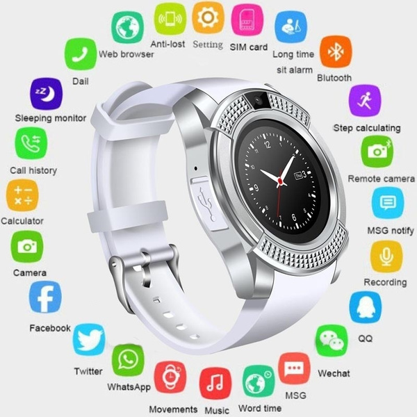 v8 round smartwatch