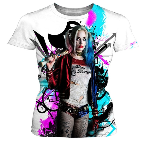 pictures of harley quinn t-shirt