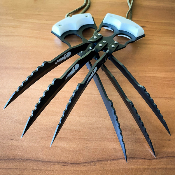 USA SELLER FAST SHIPPING 2 PC Insane Zombie Wolverine Claws Knife ...