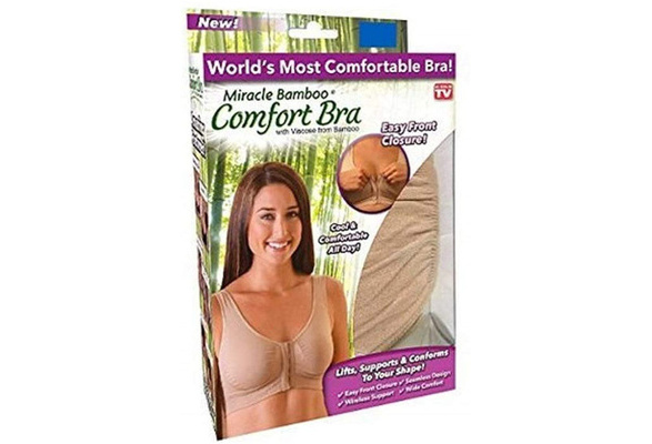 Miracle Bamboo Comfort Bra - Nude - XL (Bust 40-43)