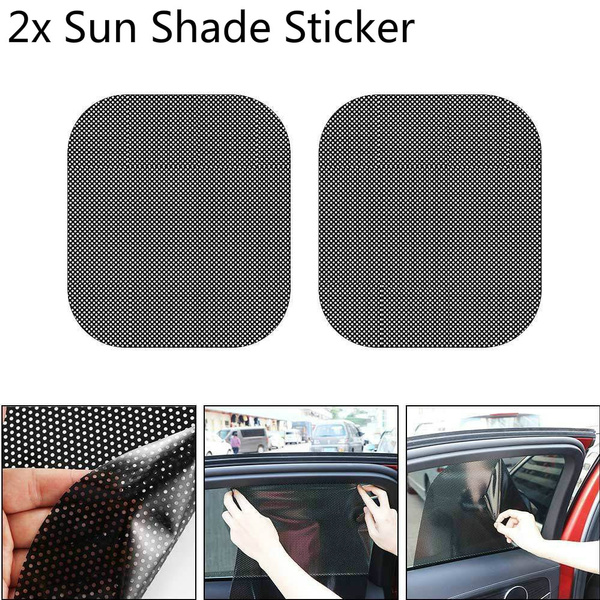2* Car Side Window Mesh Film Windshield Net Sun shade Sticker UV Protection