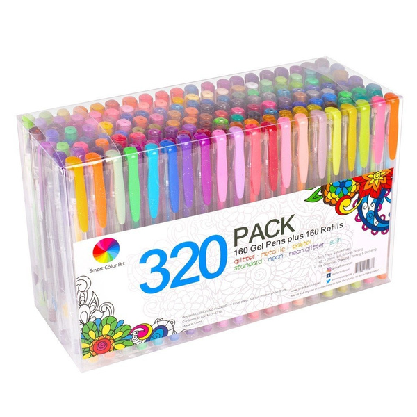 Gel Pens for Adult Coloring Books 30 Colors Gel Marker Colored Pen