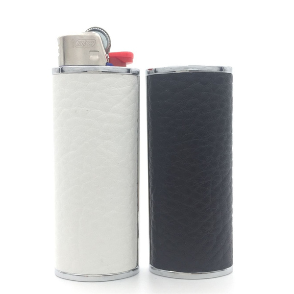 1PCS Metal Lighter Case Cover Holder Unique Gift For BIC Full Size Lighter J6 