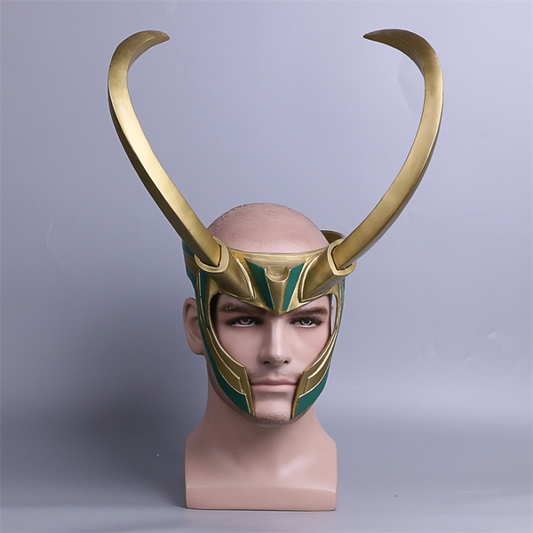 Thor Loki Ragnarok Helmet Cosplay Costume Props Mask PVC Full Head ...