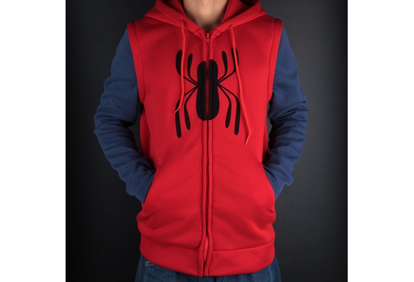 S~5XL Movie Spider-Man: Homecoming hombre araña Sudaderas Peter Parker  superhéroe hombre Cosplay algodón con capucha Abrigos sudaderas | Wish