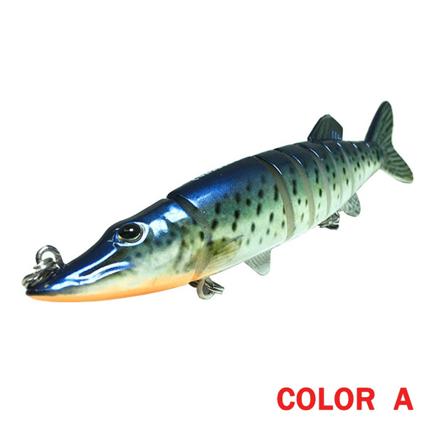 9-segement Isca Artificial Pike Lure Muskie Fishing Lures 12.5cm