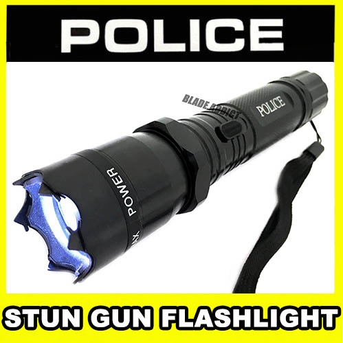 18 MV Self Defense LED Flashlight POLICE Hand Stun Gun FREE CHARGER taser CASE 