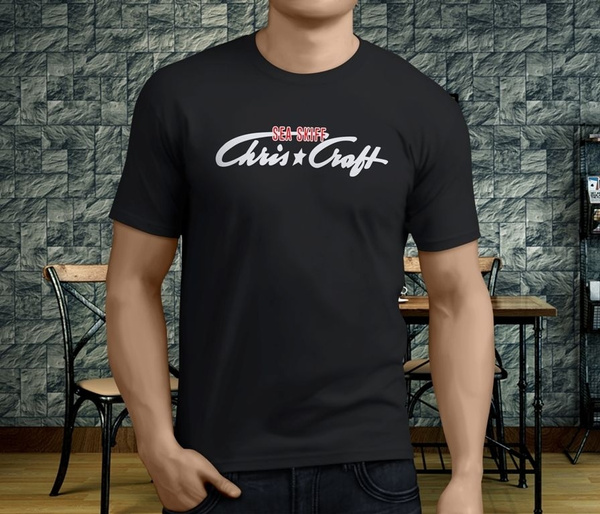 Chris Craft Black T-Shirts