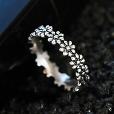 Sterling, Fashion, Jewelry, flowerring