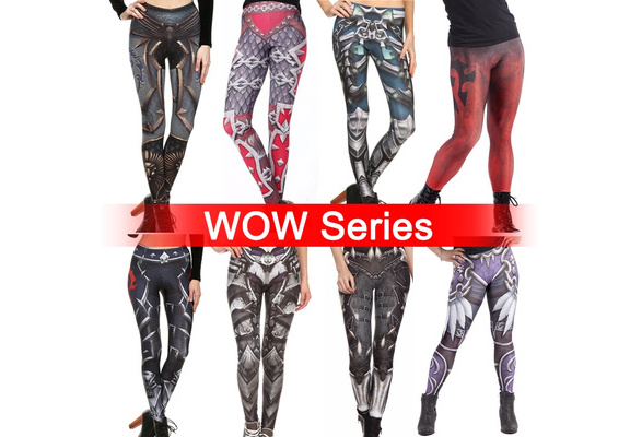 Women Thin World of Warcraft / WOW Series 3D Printed Running Tights Yoga  Workout Pants Sports Gym Fitness Trousers Athletic Clothes Fitness Leggings