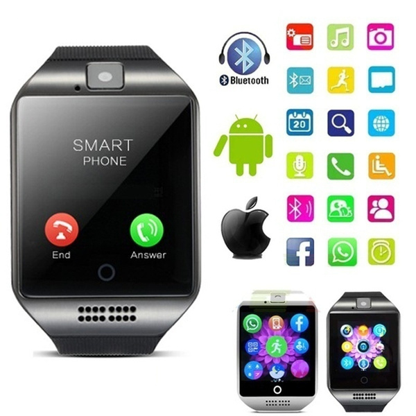 Bluetooth Smart Watch with Camera SMS MP3 Smartwatch Support Sim TF for IOS  Android PK DZ09 GT08 SAMSUNG WATCH APPLE WATCH | Wish