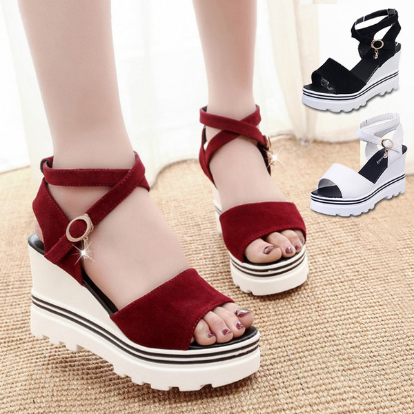 Ladies Summer Sandals Fashion Thick Bottom Shoes for Girls
