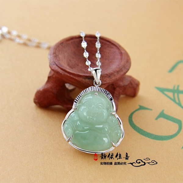 Female hot sale buddha necklace