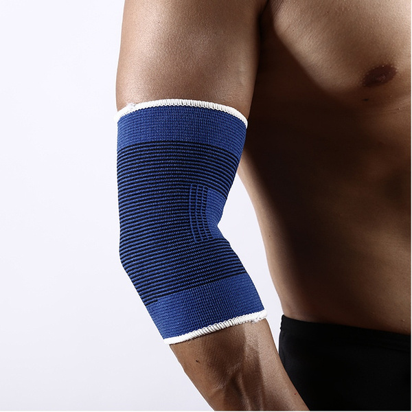 1Pair Fitness Elastic Elbow Brace Compression Support Sleeve for