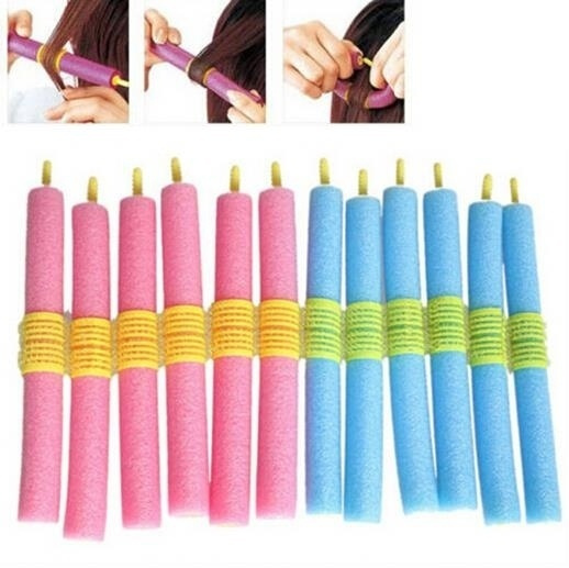 12pcs Lot Curler Makers Soft Foam Anion Bendy Twist Curls Diy Styling