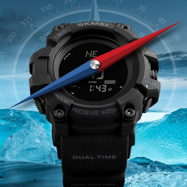 Skmei Orologi Digitali Multifunzione Sport Altimetro Pressione Termometro  Meteo Pedometro Calorie Bussola Multifunzione Led Digit Orologi Da Polso |  Wish
