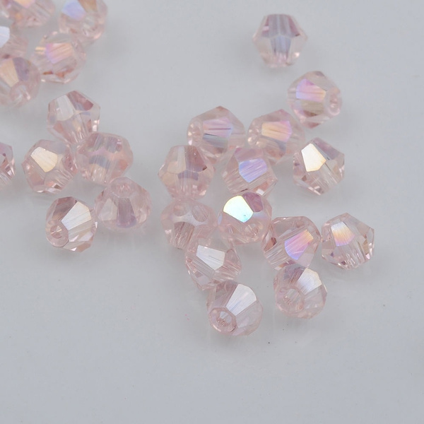 300pcs exquisite 4mm glass Loose crystal Beads Findings for Jewelry