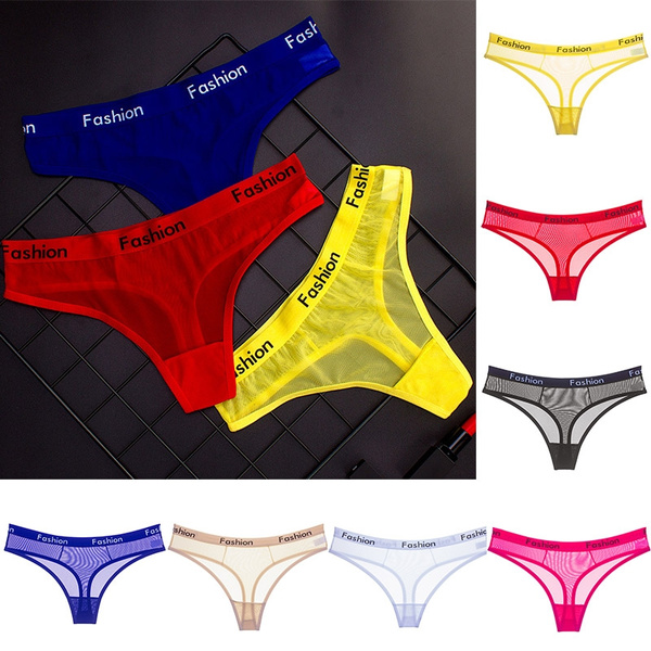 Sexy Transparent Girl Underwear Perspective Straps Briefs Ladies G ...