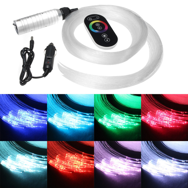 Car Use Dc12v 6w Rgb Led Fiber Optic Star Ceiling Kit Light 150pcs 075m 2m Wish 5792