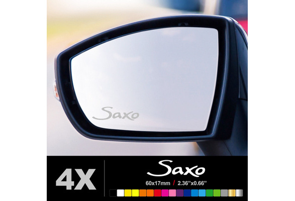Compatible CITROEN SAXO Wing Mirror Glass Silver Frosted Etched Car Vinyl Decal