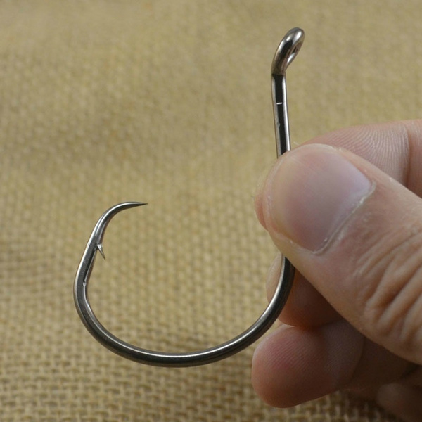 Dyxssm Fishing Spring Hooks (Octopus Circle Hooks) - Size 8#, 40 Pack - Sharp Barbed Hooks For Fresh/Saltwater