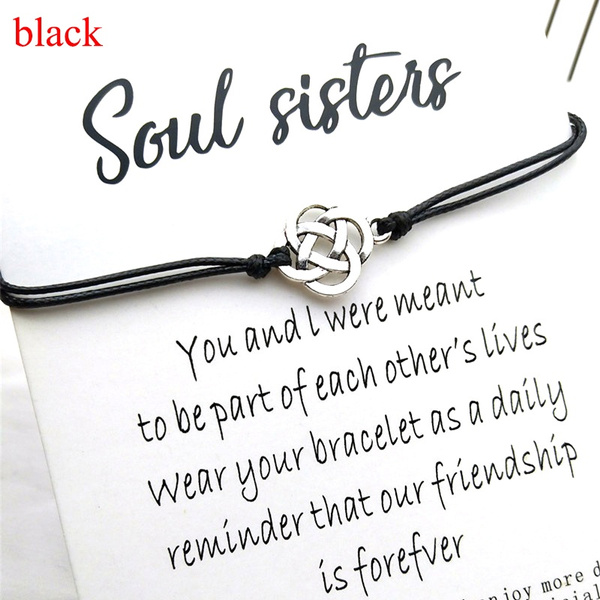 Best friend bracelet Soul Sister Jewelry Soul sister Gift Birthday Gift for Sisters Soul Sister morse code Bracelet Bracelet for Women