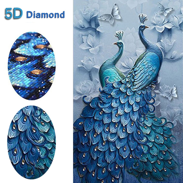 2022 new design blue Peacock Diamond Painting Cross Stitch Animal Full  Drill Mosaic Home Decoration Embroidery Handmade Gift - Price history &  Review, AliExpress Seller - Meian Official Store
