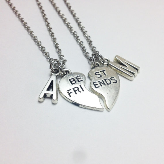 Stainless Steel Necklaces Two Heart Bff | Best Friends Stainless Steel  Necklaces - Necklace - Aliexpress