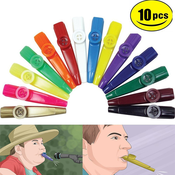 10PCS/SET Random Color Plastic Kazoo Instrument Gift Instrument