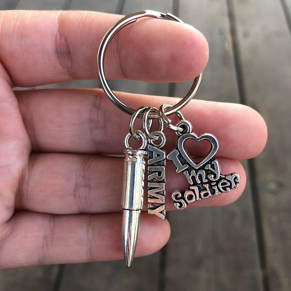 army girlfriend keychain