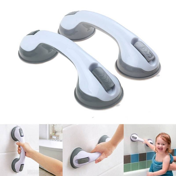 Bathroom Grip Suction Cup Handle Handrail Bathroom Shower Grab Bar ...