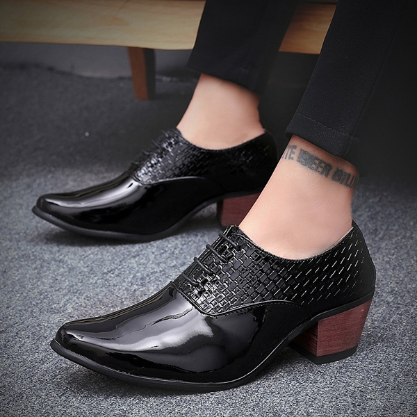 high heel mens dress shoes
