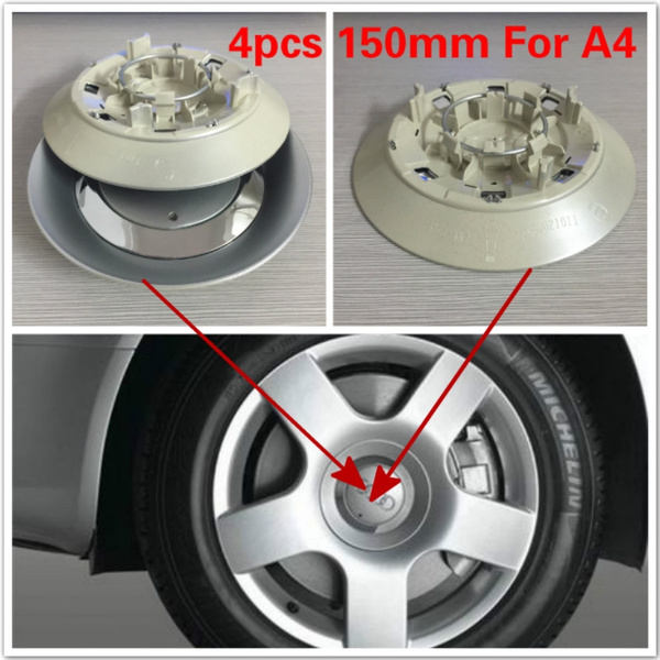 4pcs 150mm Car Wheel Center Hub Caps Car Wheel Center Cover Car Badge For  A.UDI A4 Cars,8E0601165