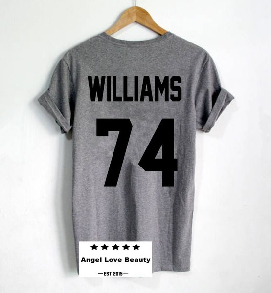 Profetie verzekering bouwer ROBBIE WILLIAMS T-shirts WILLIAMS 74 UNISEX PRINT ON BACK SIDE SHIRT Short  Sleeve T-Shirt | Wish