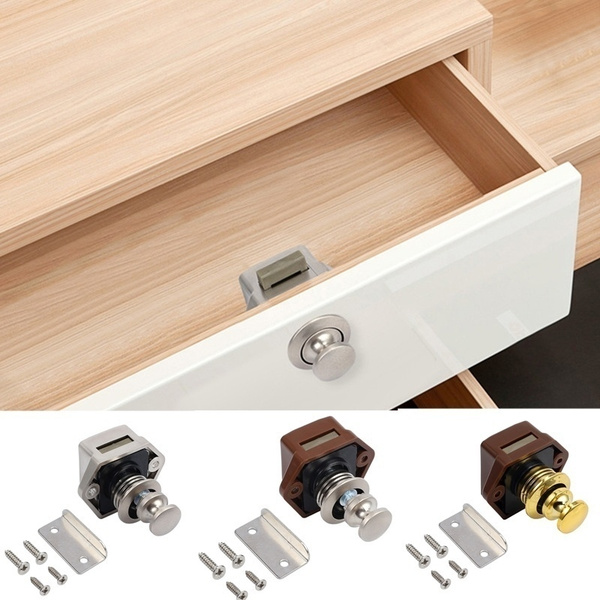 ANTENERGY Caravan Latch Push Lock Knob For Drawer Cupboard Cabinet Doors (10 Pack)
