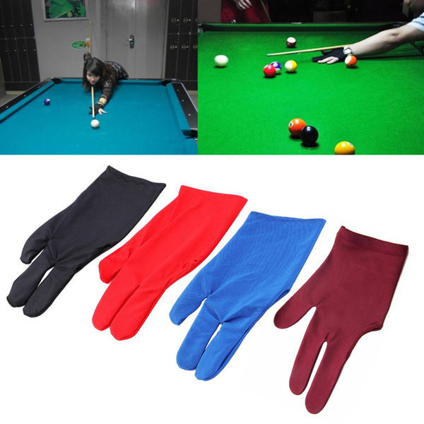 1PC Spandex Snooker Billiard Cue Glove Pool Left Hand Three Finger 