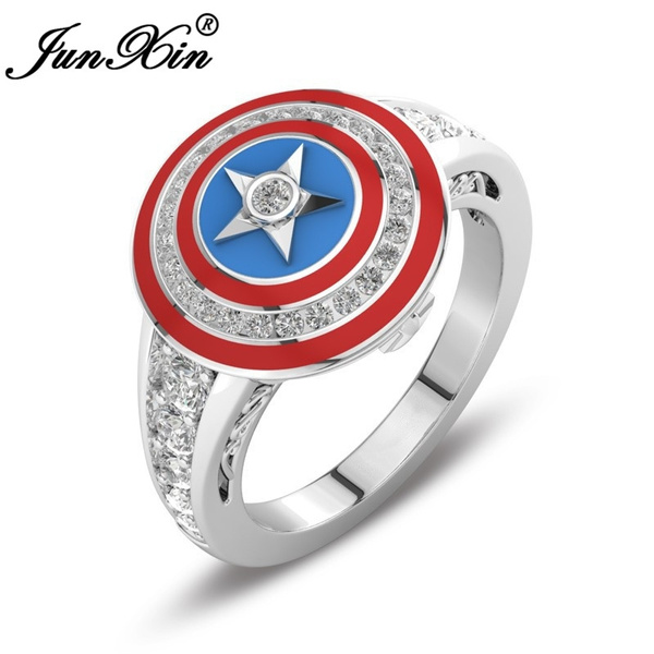 captain america diamond ring